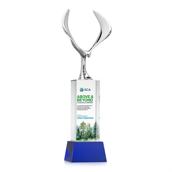 Maverick Eagle VividPrint™ Award on Belcroft Base - Blue