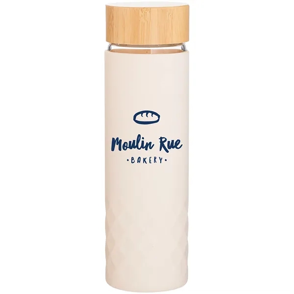 18 oz h2go Dawn Single Wall Glass Bottle w/Silicone Sleeve - 18 oz h2go Dawn Single Wall Glass Bottle w/Silicone Sleeve - Image 2 of 5