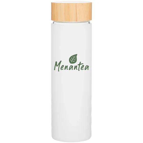 18 oz h2go Dawn Single Wall Glass Bottle w/Silicone Sleeve - 18 oz h2go Dawn Single Wall Glass Bottle w/Silicone Sleeve - Image 0 of 5