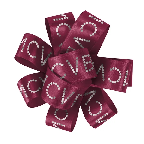 1" Badge Satin Bow - Sparkle - 1" Badge Satin Bow - Sparkle - Image 1 of 33