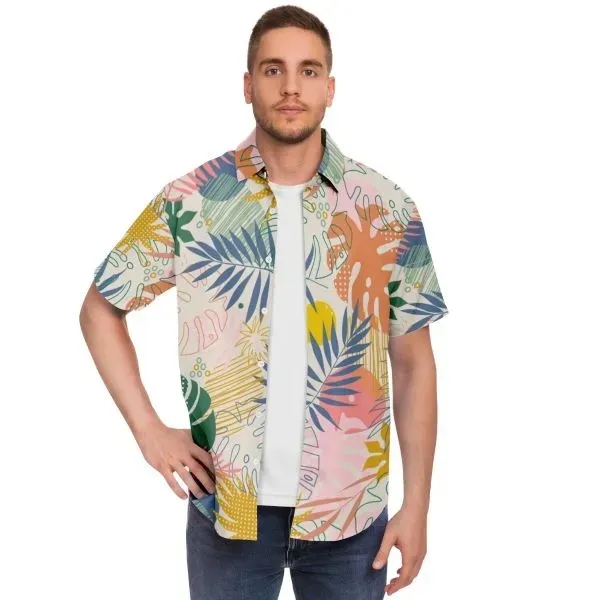 Short Sleeve Button Down Shirt - All Over Print - Short Sleeve Button Down Shirt - All Over Print - Image 0 of 3