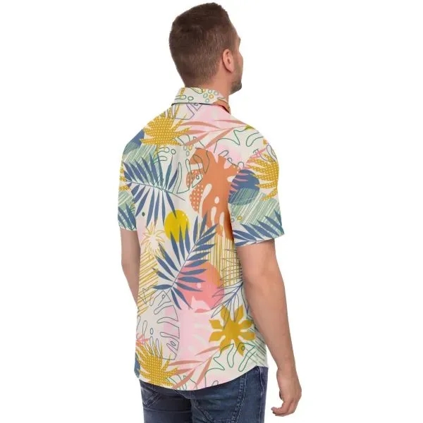 Short Sleeve Button Down Shirt - All Over Print - Short Sleeve Button Down Shirt - All Over Print - Image 1 of 3