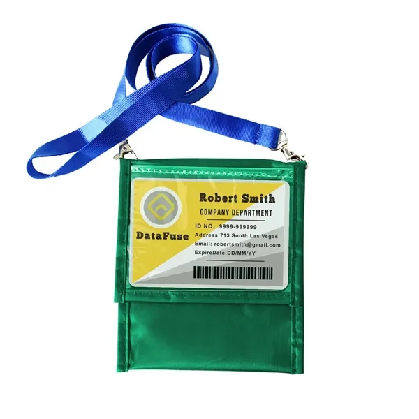 Adjustable Lanyard Neck Wallet - 6.75" x 5.25" - Adjustable Lanyard Neck Wallet - 6.75" x 5.25" - Image 2 of 7