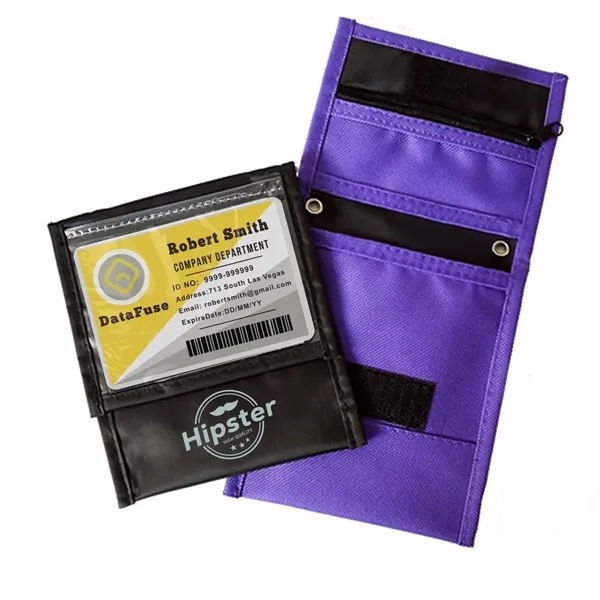 Adjustable Lanyard Neck Wallet - 6.75" x 5.25" - Adjustable Lanyard Neck Wallet - 6.75" x 5.25" - Image 4 of 7