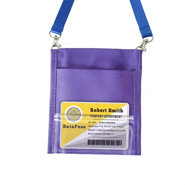 Adjustable Lanyard Neck Wallet - 6.75" x 5.25" - Adjustable Lanyard Neck Wallet - 6.75" x 5.25" - Image 6 of 7