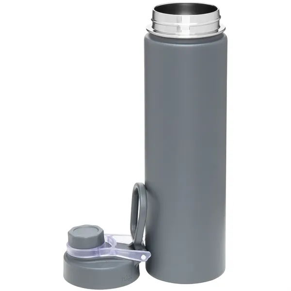 24 oz h2go Conquer Stainless Insulated Bottle with Spout - 24 oz h2go Conquer Stainless Insulated Bottle with Spout - Image 18 of 53