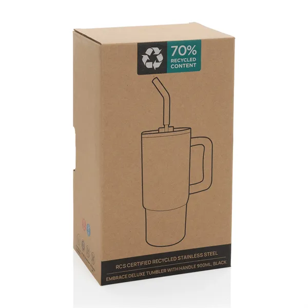 Embrace Deluxe RCS Recycled Stainless Steel Tumbler 900ml - Embrace Deluxe RCS Recycled Stainless Steel Tumbler 900ml - Image 10 of 36