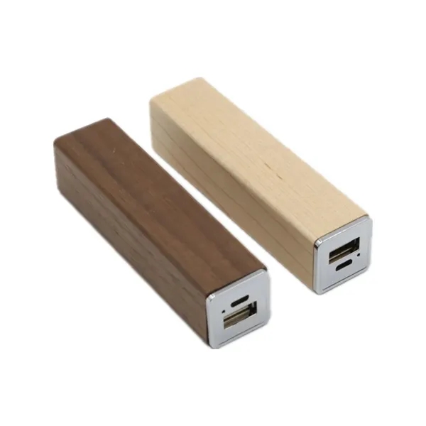 2200 mAh Eco-Friendly Wooden Power Bank - 2200 mAh Eco-Friendly Wooden Power Bank - Image 2 of 6