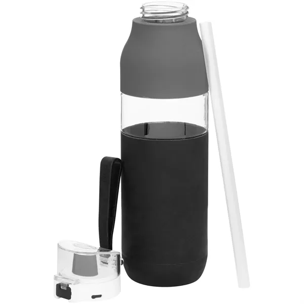 25 oz h2go Void Single Wall Plastic Bottle w/Straw/Sleeve - 25 oz h2go Void Single Wall Plastic Bottle w/Straw/Sleeve - Image 8 of 27