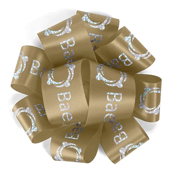 1 1/2" Badge Satin Bow - Foil - 1 1/2" Badge Satin Bow - Foil - Image 9 of 33