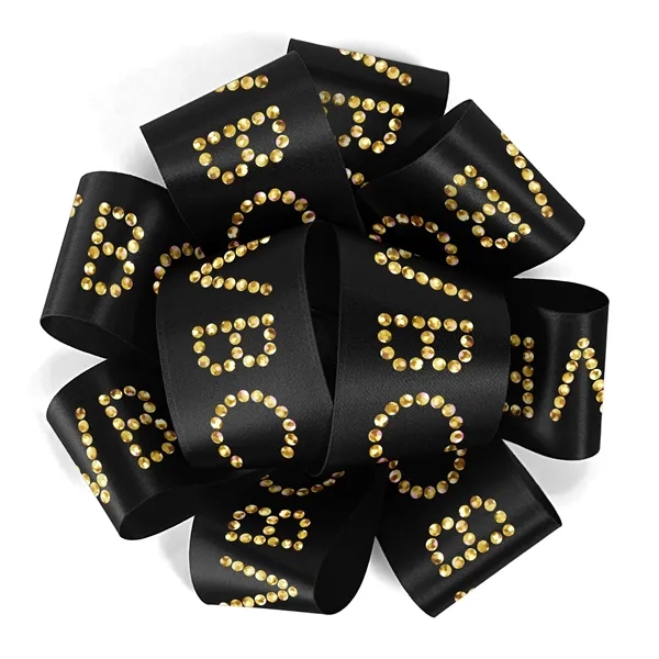1 1/2" Badge Satin Bow - Sparkle - 1 1/2" Badge Satin Bow - Sparkle - Image 1 of 33