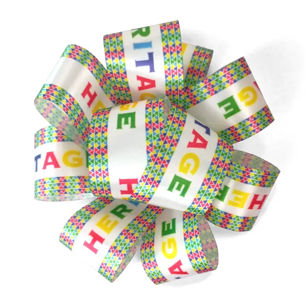 1 1/2" Badge Satin Bow - Sublimation - 1 1/2" Badge Satin Bow - Sublimation - Image 0 of 1