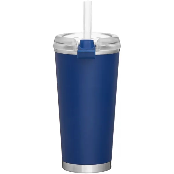 16.9 oz Brooklyn Stainless Insulated Travel Tumbler w/Straw