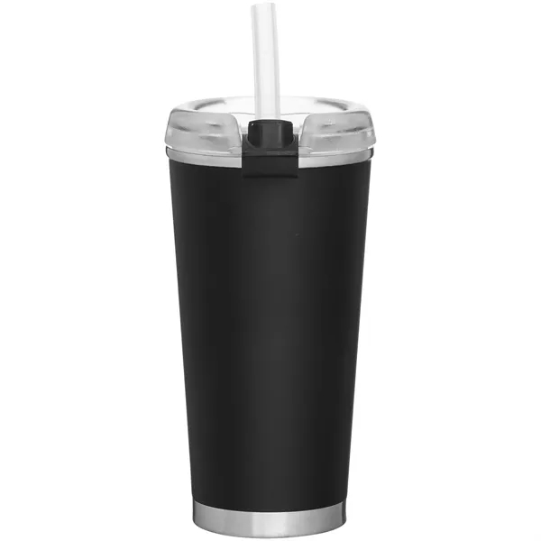 16.9 oz Brooklyn Stainless Insulated Travel Tumbler w/Straw