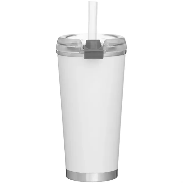16.9 oz Brooklyn Stainless Insulated Travel Tumbler w/Straw