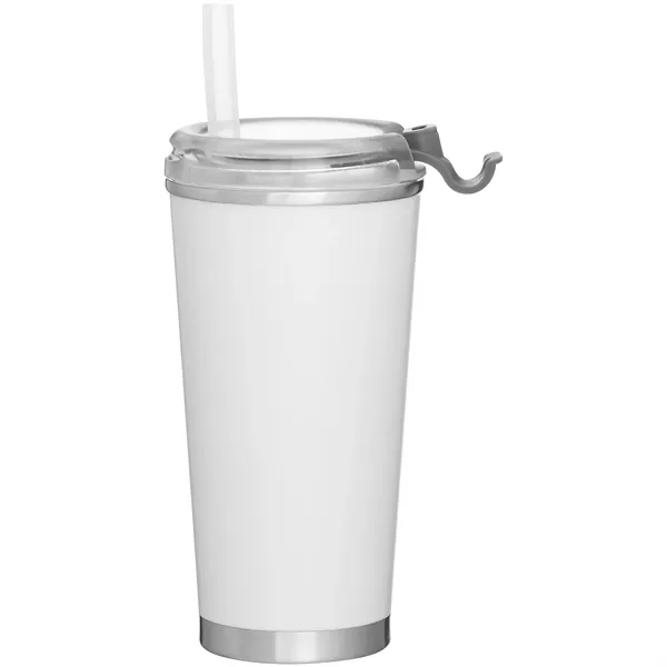 16.9 oz Brooklyn Stainless Insulated Travel Tumbler w/Straw
