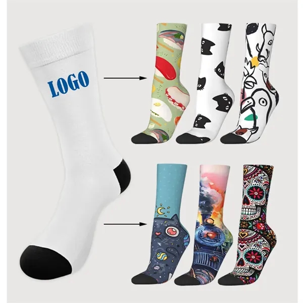 Full Color Sublimated Socks - Full Color Sublimated Socks - Image 1 of 3