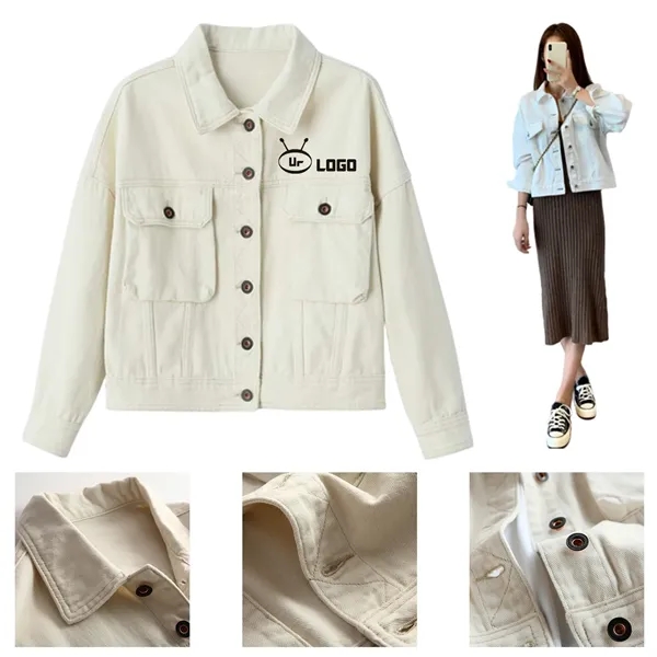 White Denim Jacket - White Denim Jacket - Image 0 of 1