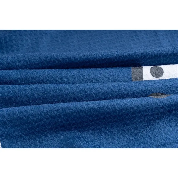 Sublimation Waffle Golf Towel with Grommet & Carabiner - 12" - Sublimation Waffle Golf Towel with Grommet & Carabiner - 12" - Image 3 of 4