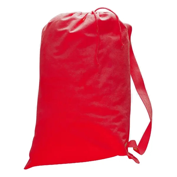 Custom 12 oz Cotton Canvas Laundry Bag w/ Drawstring - 19"W - Custom 12 oz Cotton Canvas Laundry Bag w/ Drawstring - 19"W - Image 2 of 3