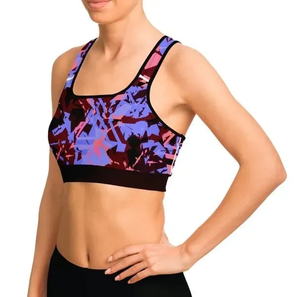 Women's Sports Bra - All Over Print - Women's Sports Bra - All Over Print - Image 3 of 3