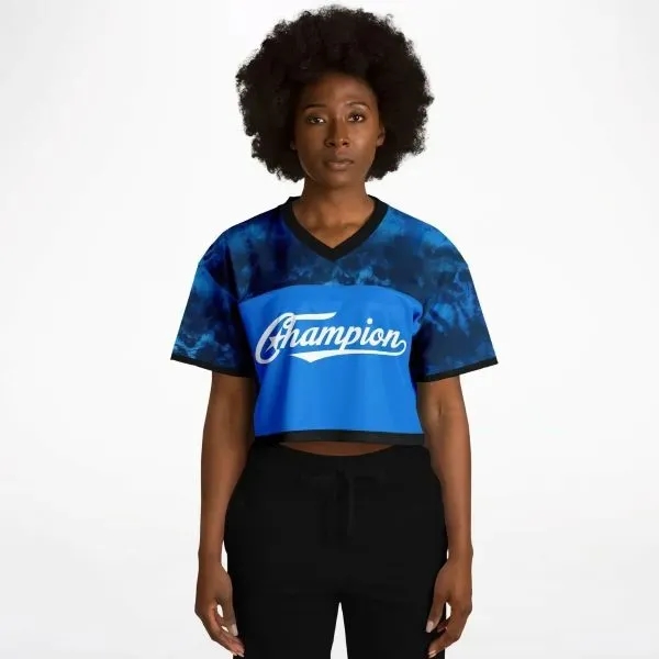 Women's Cropped Football Jersey - All Over Print - Women's Cropped Football Jersey - All Over Print - Image 1 of 3