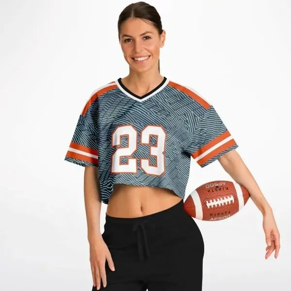 Women's Cropped Football Jersey - All Over Print - Women's Cropped Football Jersey - All Over Print - Image 0 of 3