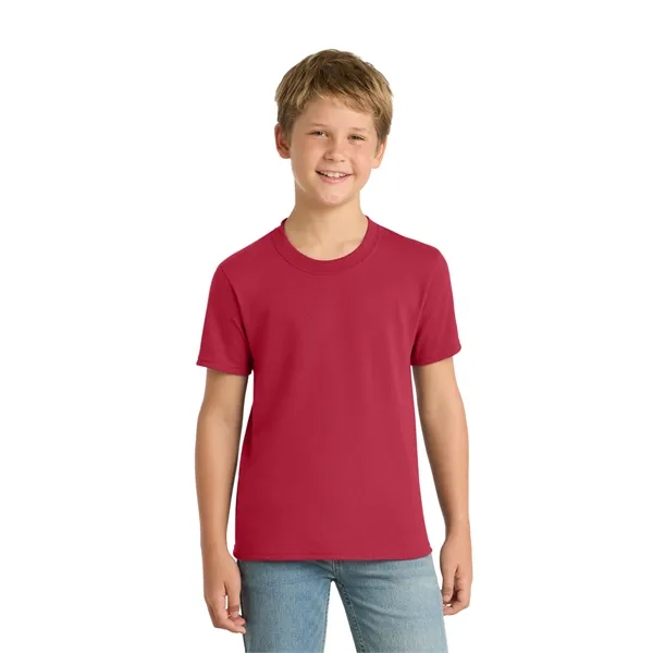 Port & Co Youth Core Blend Tee. - Port & Co Youth Core Blend Tee. - Image 21 of 114