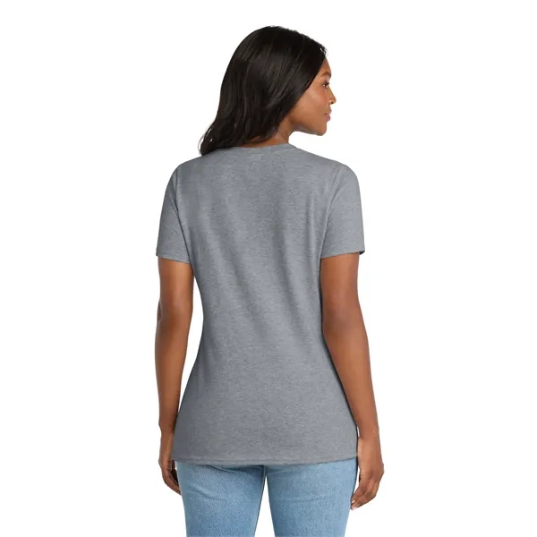 Port & Co Women's Core Cotton V-Neck Tee. - Port & Co Women's Core Cotton V-Neck Tee. - Image 6 of 129