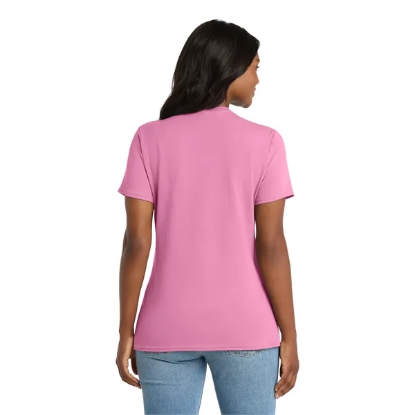 Port & Co Women's Core Cotton V-Neck Tee. - Port & Co Women's Core Cotton V-Neck Tee. - Image 11 of 129