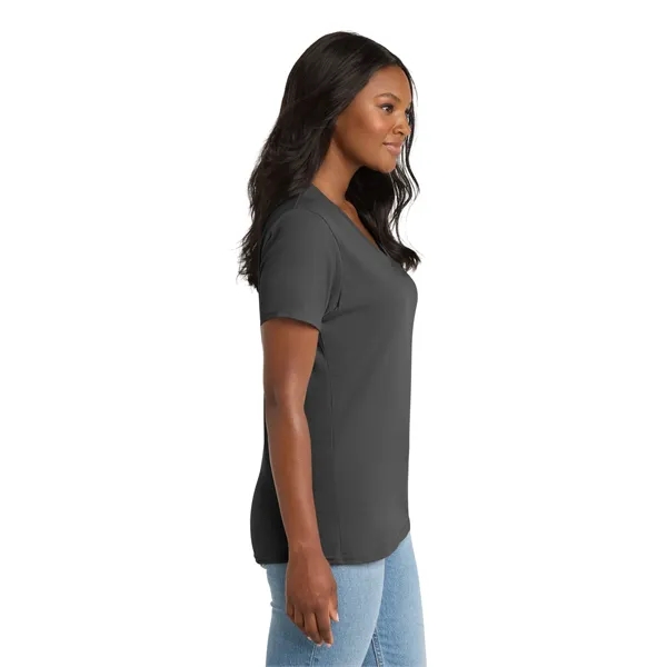 Port & Co Women's Core Cotton V-Neck Tee. - Port & Co Women's Core Cotton V-Neck Tee. - Image 17 of 129