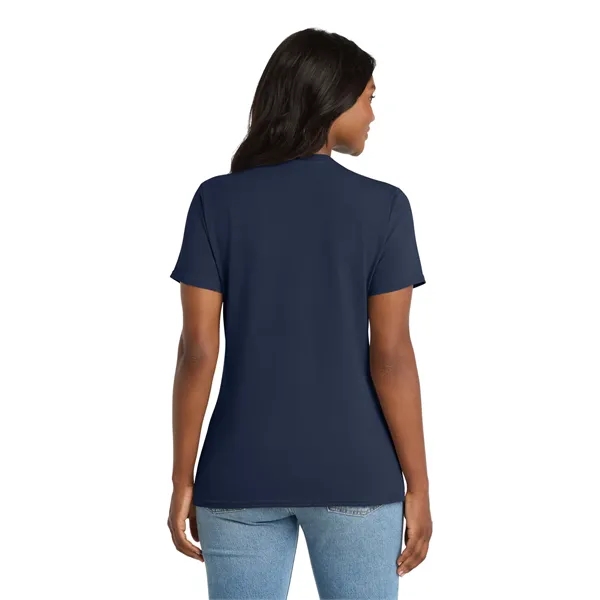Port & Co Women's Core Cotton V-Neck Tee. - Port & Co Women's Core Cotton V-Neck Tee. - Image 31 of 129