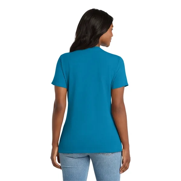 Port & Co Women's Core Cotton V-Neck Tee. - Port & Co Women's Core Cotton V-Neck Tee. - Image 36 of 129