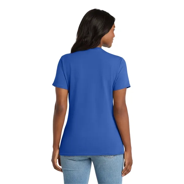 Port & Co Women's Core Cotton V-Neck Tee. - Port & Co Women's Core Cotton V-Neck Tee. - Image 66 of 129