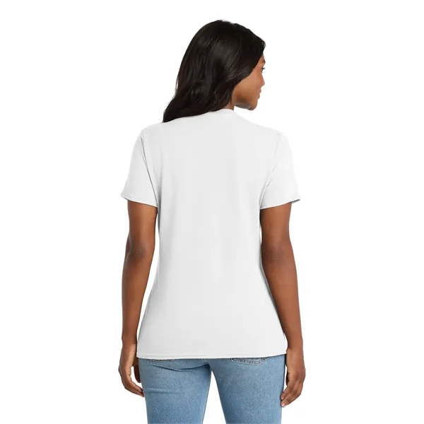 Port & Co Women's Core Cotton V-Neck Tee. - Port & Co Women's Core Cotton V-Neck Tee. - Image 71 of 129