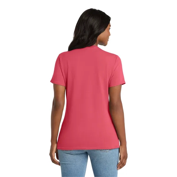 Port & Co Women's Core Cotton V-Neck Tee. - Port & Co Women's Core Cotton V-Neck Tee. - Image 81 of 129