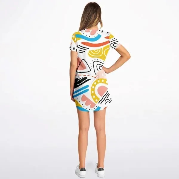 Women's T-Shirt Dress - All Over Print - Women's T-Shirt Dress - All Over Print - Image 1 of 3