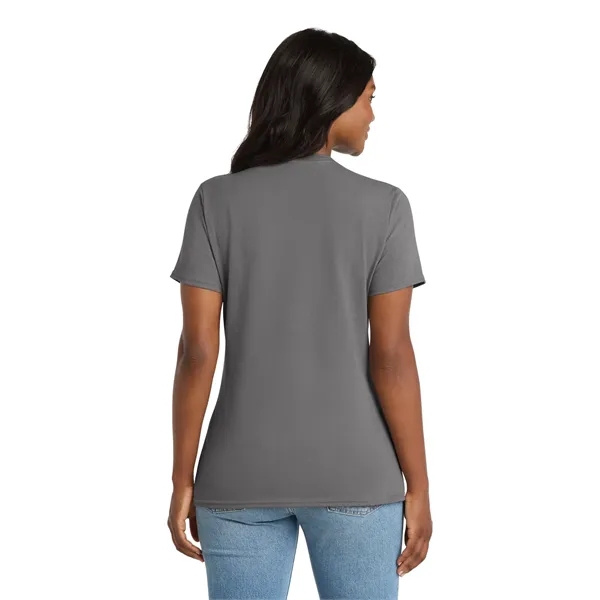 Port & Co Women's Core Cotton V-Neck Tee. - Port & Co Women's Core Cotton V-Neck Tee. - Image 86 of 129