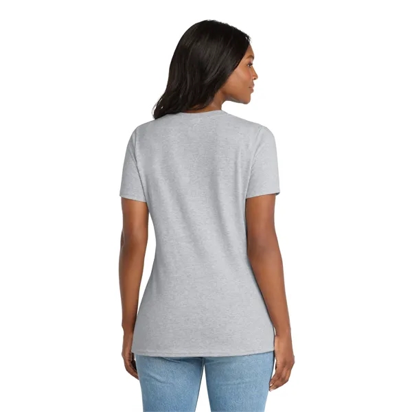 Port & Co Women's Core Cotton V-Neck Tee. - Port & Co Women's Core Cotton V-Neck Tee. - Image 91 of 129