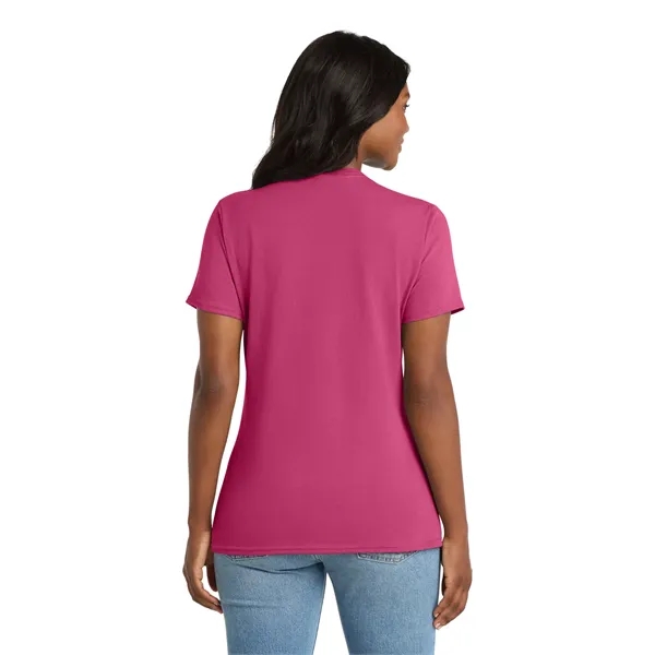 Port & Co Women's Core Cotton V-Neck Tee. - Port & Co Women's Core Cotton V-Neck Tee. - Image 96 of 129