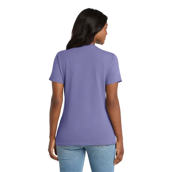 Port & Co Women's Core Cotton V-Neck Tee. - Port & Co Women's Core Cotton V-Neck Tee. - Image 101 of 129