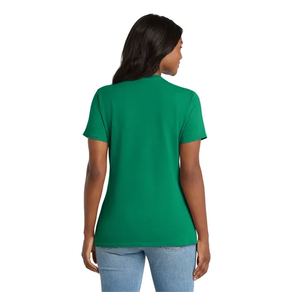 Port & Co Women's Core Cotton V-Neck Tee. - Port & Co Women's Core Cotton V-Neck Tee. - Image 106 of 129