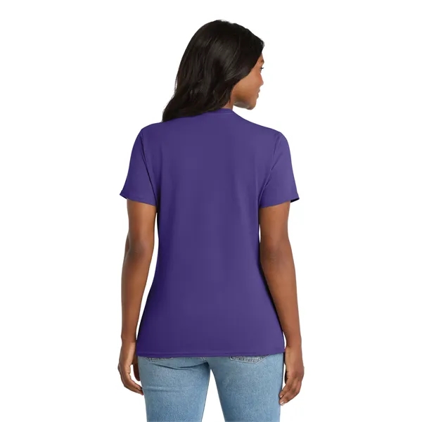 Port & Co Women's Core Cotton V-Neck Tee. - Port & Co Women's Core Cotton V-Neck Tee. - Image 111 of 129