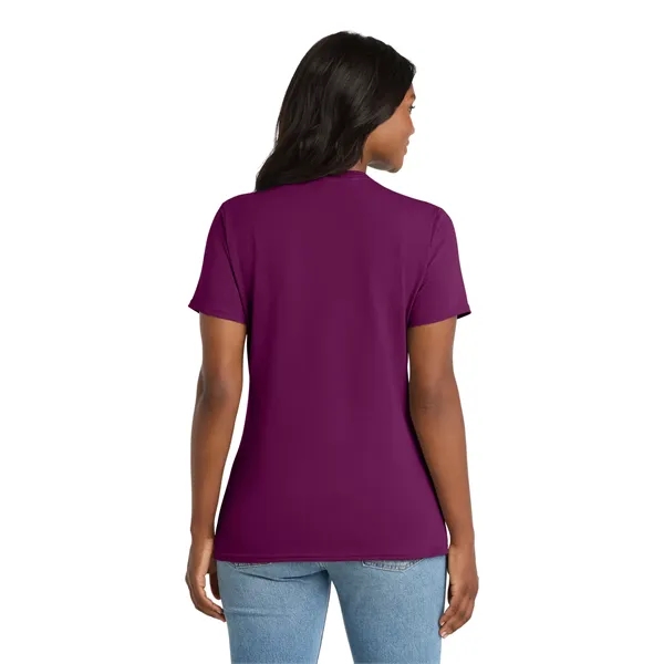 Port & Co Women's Core Cotton V-Neck Tee. - Port & Co Women's Core Cotton V-Neck Tee. - Image 116 of 129