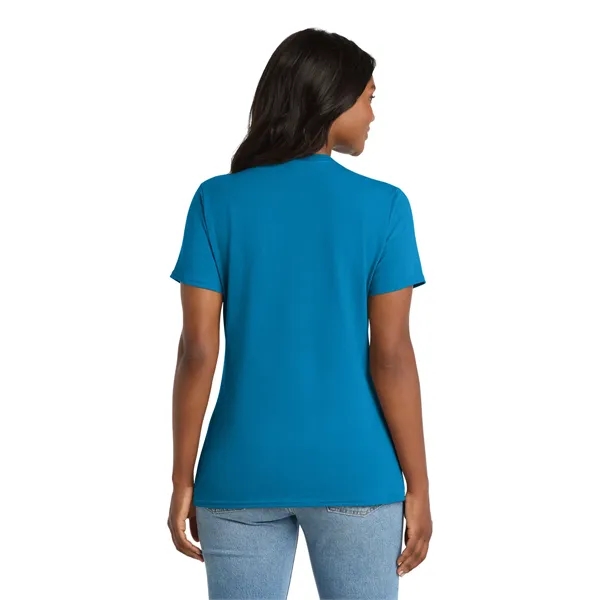 Port & Co Women's Core Cotton V-Neck Tee. - Port & Co Women's Core Cotton V-Neck Tee. - Image 121 of 129