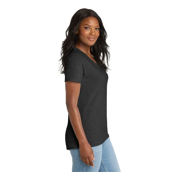 Port & Co Women's Core Cotton V-Neck Tee. - Port & Co Women's Core Cotton V-Neck Tee. - Image 129 of 129