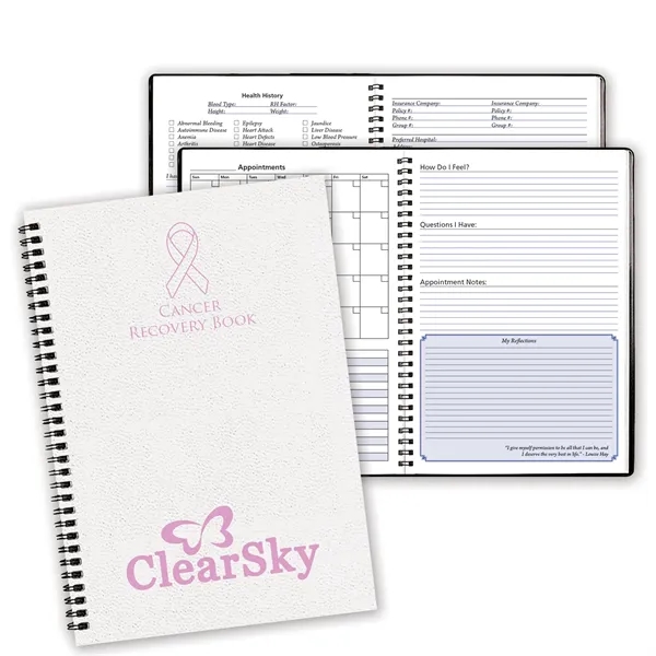 Cancer Recovery Book 7" x 10" Wire-Bound Leatherette - Cancer Recovery Book 7" x 10" Wire-Bound Leatherette - Image 0 of 0