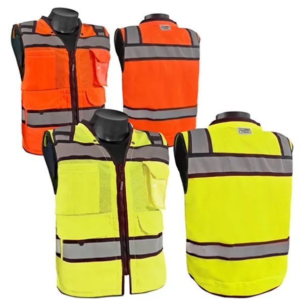 Class 2 Premium Tech Series Surveyor Mesh Safety Vest - Class 2 Premium Tech Series Surveyor Mesh Safety Vest - Image 0 of 0