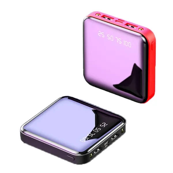 10000 mAh Thin Small Glass Power Bank with digital display - 10000 mAh Thin Small Glass Power Bank with digital display - Image 0 of 2