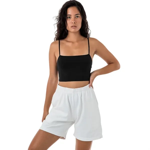 Cotton Spandex Spaghetti Crop Top - Cotton Spandex Spaghetti Crop Top - Image 2 of 4